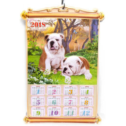 Календар пластиковий об'ємний "2018" (49х33 см)