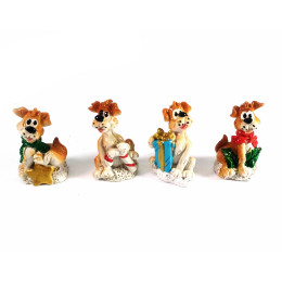 Собака полимер (4х2,5х2 см)(24 шт/упаковка)