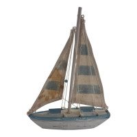 DISCOUNT Model of a sailboat on a stand (20.5 x 15 x 3 cm)