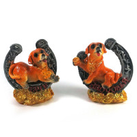 Собака з підковою (4 шт / уп) (7,5х6х3см)