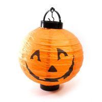 Paper lantern with backlight "Halloween" (20x20x24 cm)