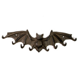 Hanger-key holder cast iron "Bat" (25.5x7.5x2 cm)