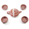 Ceramic brown tea set (Teapot - 120 ml., cup - 40 ml.) (25x18x9.5 cm)
