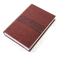 Brown business card card with magnetic lock (9.5x6.5x1.5 cm)