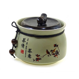 Ceramic jar for tea (500 ml.) (10x12.5x12.5 cm)