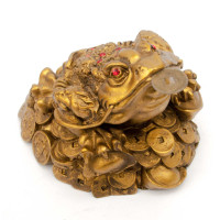 Жаба кам'яна крихта "бронза" (13х10х9, 5 см)