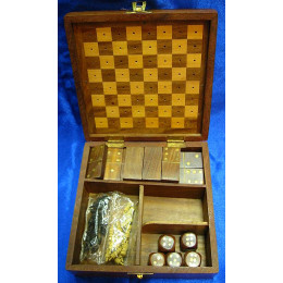 Game set rosewood (4in1)