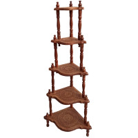 Bookcase for 5 shelves rosewood (151 x 61 x 44 cm)