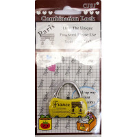 Combination lock "Handbag yellow" (4x4x1 cm)