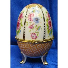 Яйцо шкатулка керамическое (15х10х10 см)