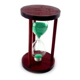 Часы песочные 10 мин зеленый песок(14,5х9х9 см)