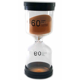 Годинник пісочний 60 хв оранжевий пісок (13х5,5х5,5 см)