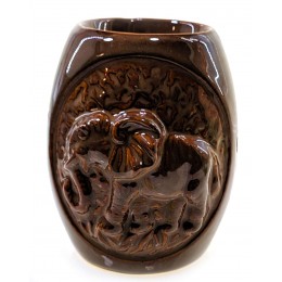 Аромалампа керамическая "Слон" кофе с молоком (12х9,5х8 см)