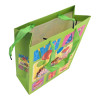 Green cardboard gift bag with "Happy Birthday" applique (18x23x8 cm)