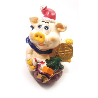 Скарбничка "Свинка новорічна" (11,5 х9х8, 5 см) B