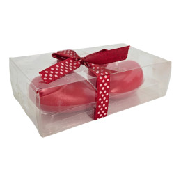 Свечи плавающие "Сердечки Love" (2 шт) красные (13,5х7,5х4 см)