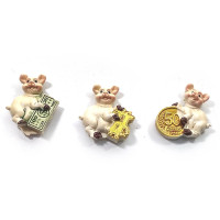 Fridge magnet "Piglets with money" (48 pcs/pack) (4x3.5x1 cm)