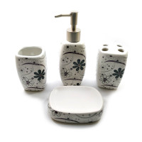 Набор для ванной керамический белый (24х22х6,5 см)B