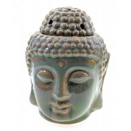 Аромалампа керамическая "Будда" зеленая (14х10,5х11 см)
