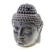 Ceramic aroma lamp "Buddha" white (14x10.5x11 cm)