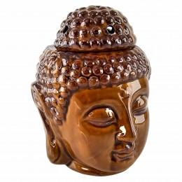 Аромалампа керамическая "Будда" коричневая (14х10,5х11 см)