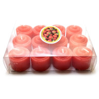Свечи красные  (н-р 12 шт) (14х10,5х4 см)