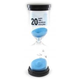 Часы песочные 20 мин синий песок (14х4,5х4,5 см)