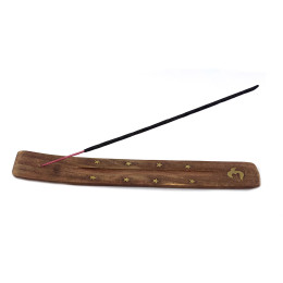 Подставка под благовония " ОМ" розовое дерево ( 26х4х0.5 см)