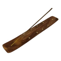 Incense stand "Lotus" rosewood (26x 3.5x 0.5 cm)