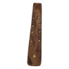 Incense stand "Lotus" rosewood (26x 3.5x 0.5 cm)