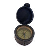 Компас у шкірі бронзовий "Dollond London" (d-6 см; h-2.5 см)