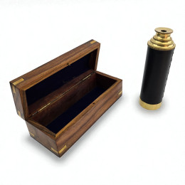 Підзорна труба у дерев'яному футлярі (труба 31 см футляр 17,5х7х6 см)