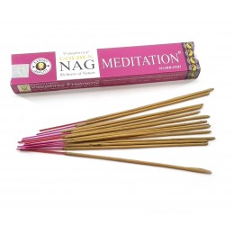 Golden Nag Meditation (Медитация)(Vijayshree)(12 шт/уп)(15 гр.)масала благовоние