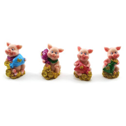 Pig with a bag (12 pcs / pack) (5x3.5x3 cm)