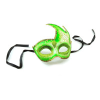 Venetian green mask (21x18x5 cm)