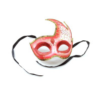 Venetian red mask (21x18x5 cm)