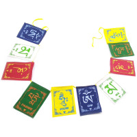 Tibetan flags with mantra (82x9.5 cm)