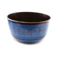 Blue singing bowl (d-21 cm h-11 cm)