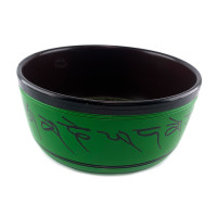 Singing bowl dark green (d-18 cm h-9 cm)