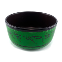 Singing bowl dark green (d-15.5 cm h-7.8 cm)