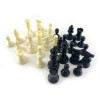 Travel chess in a blister with a soft polymer board (h figures 4.5-9.5 cm, d-3.5 cm)