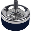 Ashtray with lid "Yula" dark blue (d-8 cm h-9 cm)