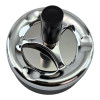Ashtray with lid "Yula" black (d-8 cm h-9 cm)