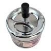 Metal ashtray with lid "$50" (D-9.5 cm H-12 cm)