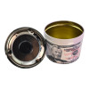 Metal ashtray with lid "$50" (D-9.5 cm H-12 cm)