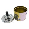 Metal ashtray with lid "200 Euro" (D-9.5 cm H-12 cm)