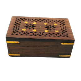 Carved rosewood box (14.5x95.5 cm)
