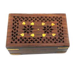 Carved rosewood box (14.5x95.5 cm)