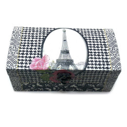 Скринька "Париж" масив дерева (21х11х9 см)