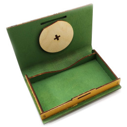 Шкатулка для грошей з кодовим замком (12х17,5х3 см)